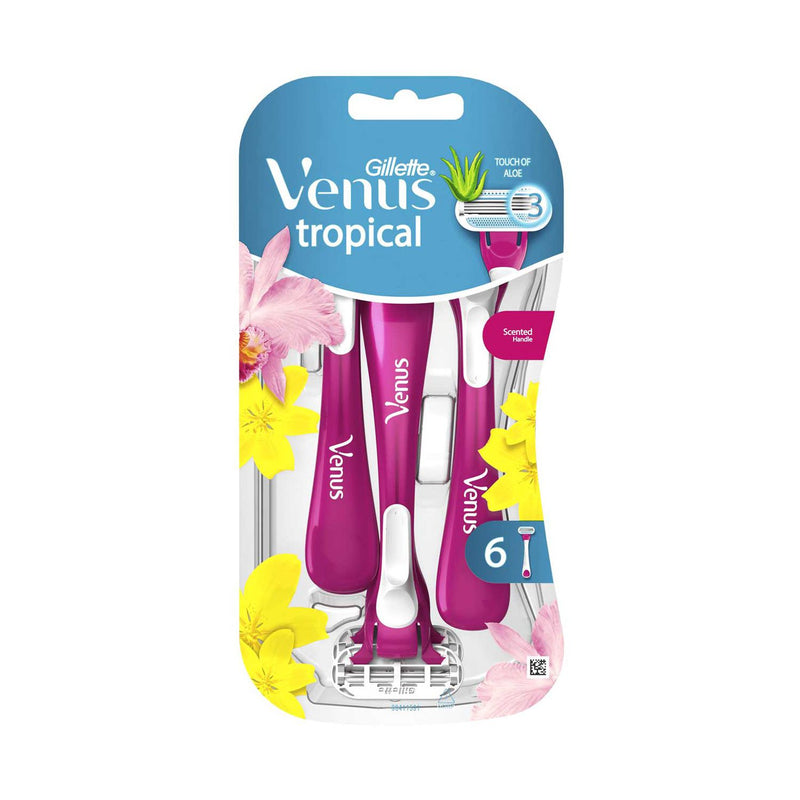 Venus Tropical disposable razors pack of 6 (British brand)