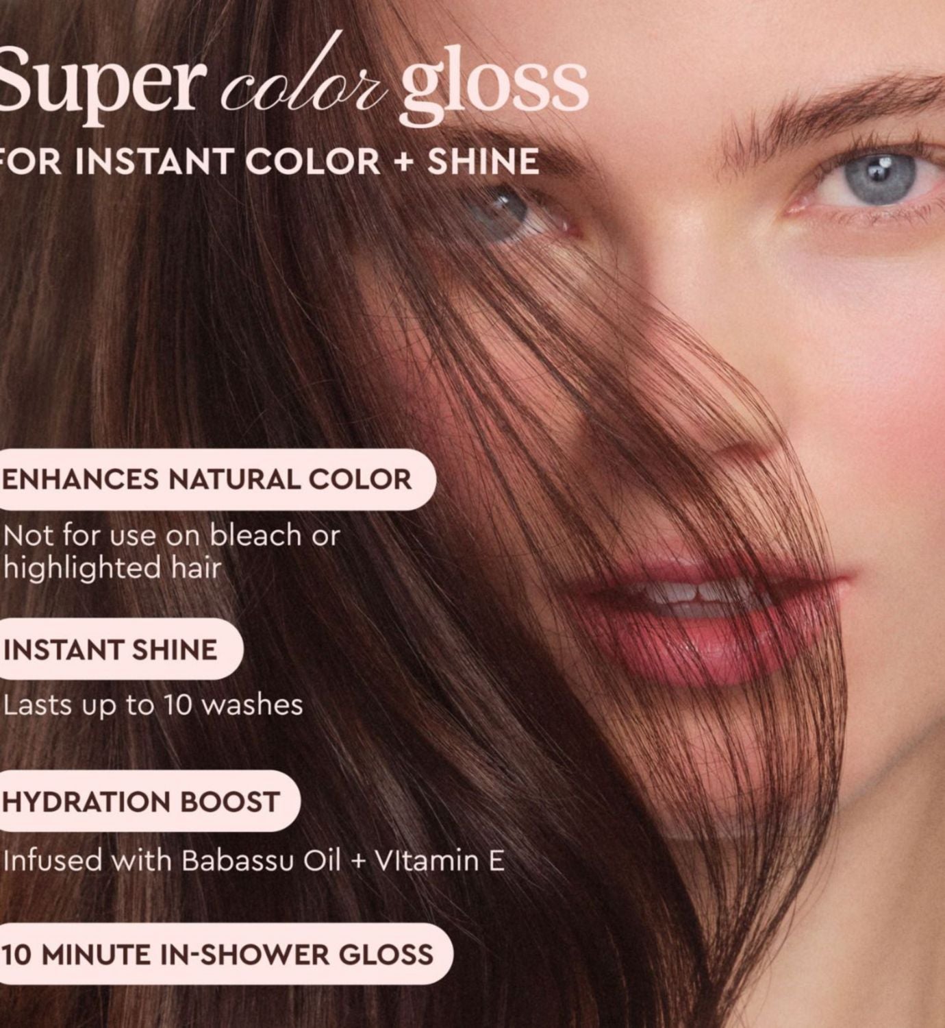 Glaze Supergloss Chocolate Gleam hair gloss 190ml (British brand)