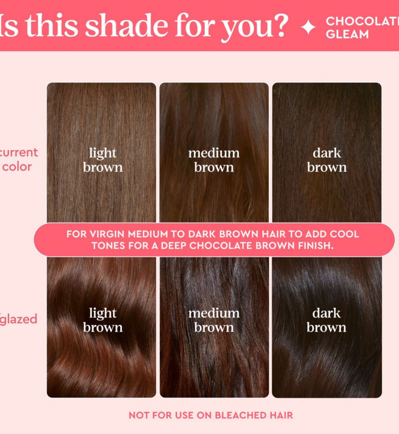 Glaze Supergloss Chocolate Gleam hair gloss 190ml (British brand)