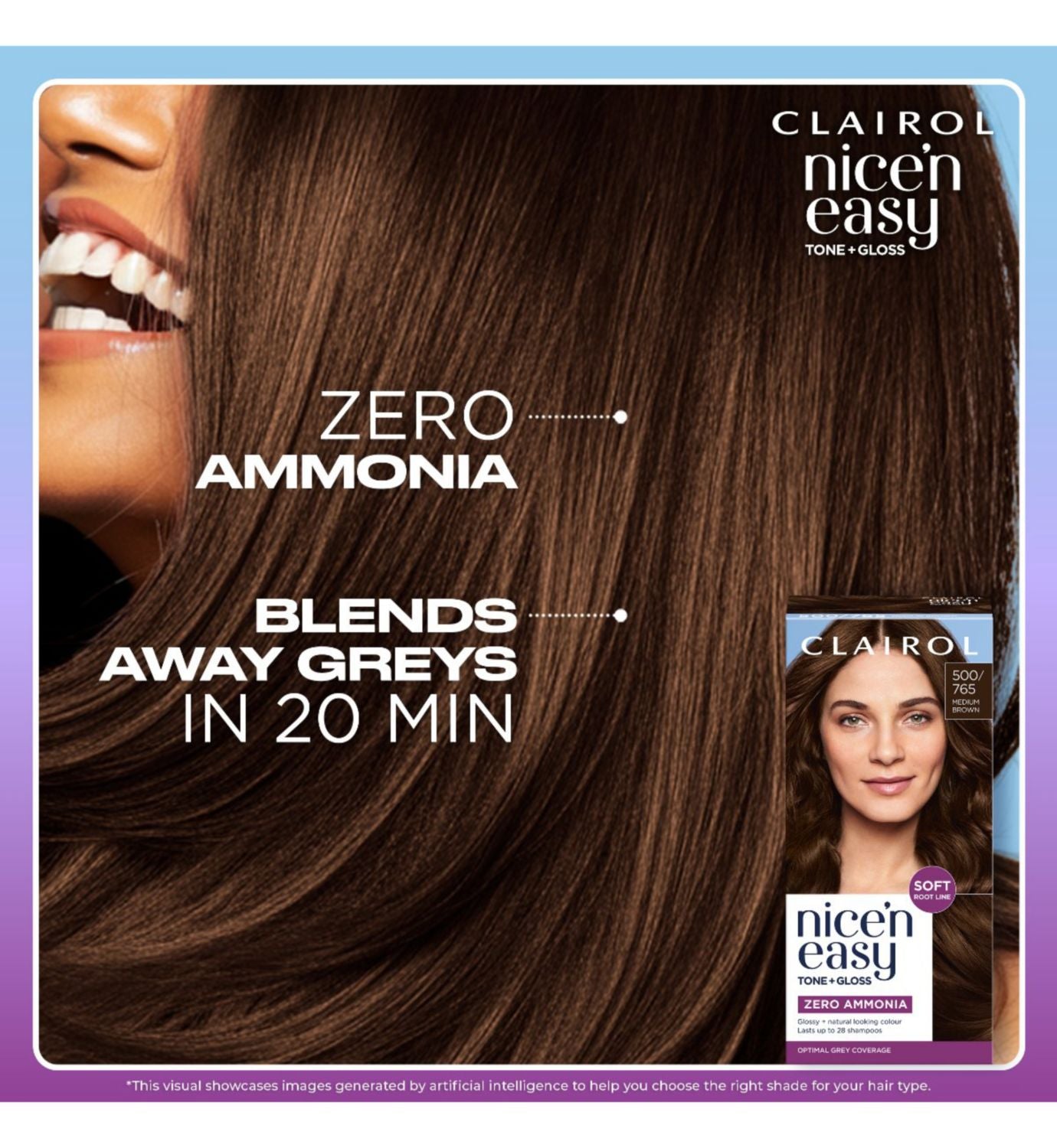 Clairol semi-permanent hair dye Medium Brown - British product