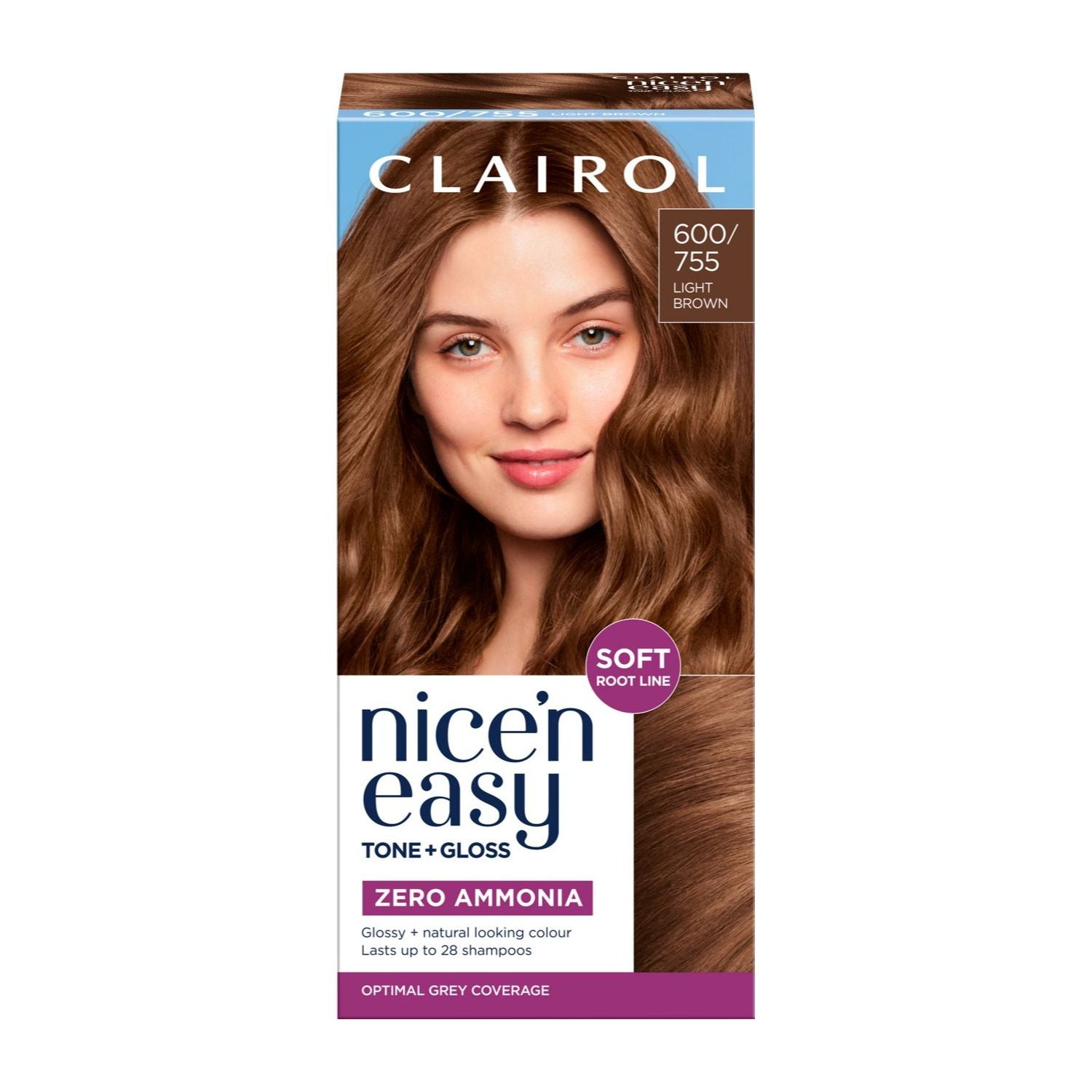 Clairol light brown hair dye semi-permanent - British product