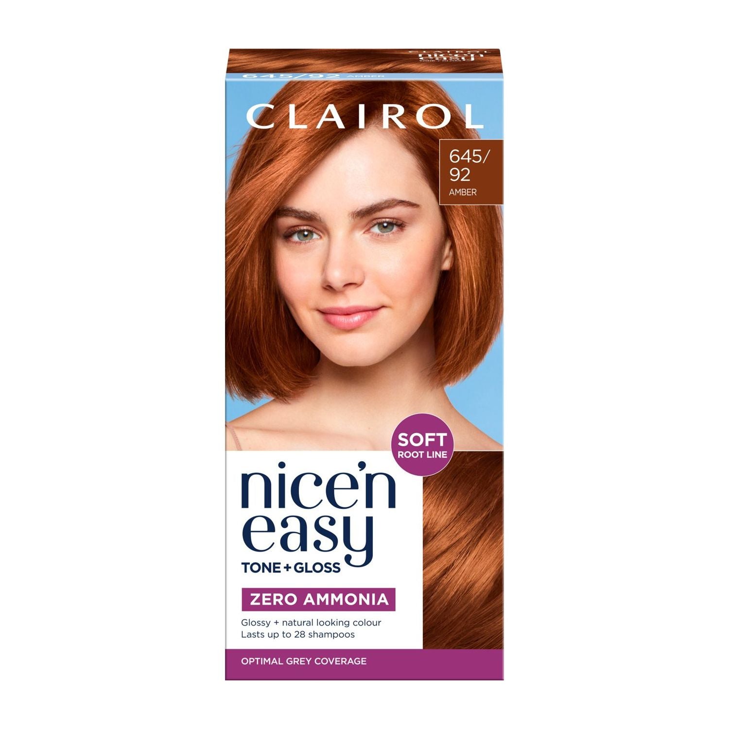 Clairol Tone+Gloss hair dye Amber 645/92 - British product