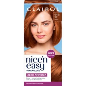 Boots Clairol Nice'n Easy Tone+Gloss Semi-Permanent Hair Dye Kit Amber 645/92 – online bei McGrocer kaufen