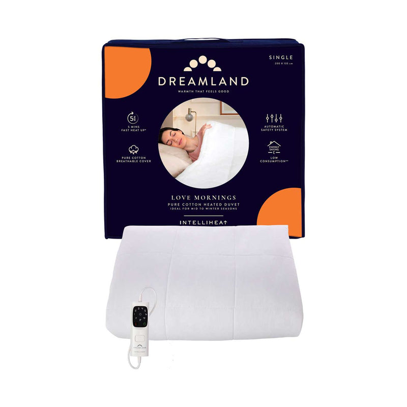 Dreamland Love Mornings heated duvet single (British brand)