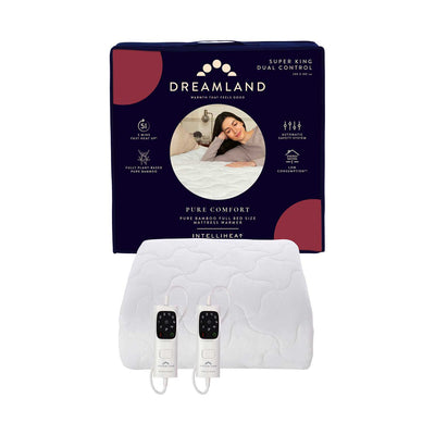 Boots Dreamland Pure Comfort Bamboo Electric Underblanket - Super King Dual Control 200 x 180cm- Buy online at McGrocer