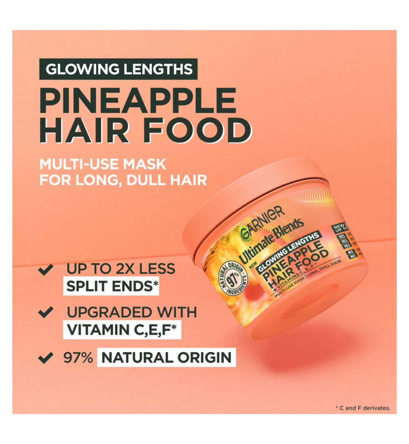 Garnier Pineapple & Amla hair bundle - British product