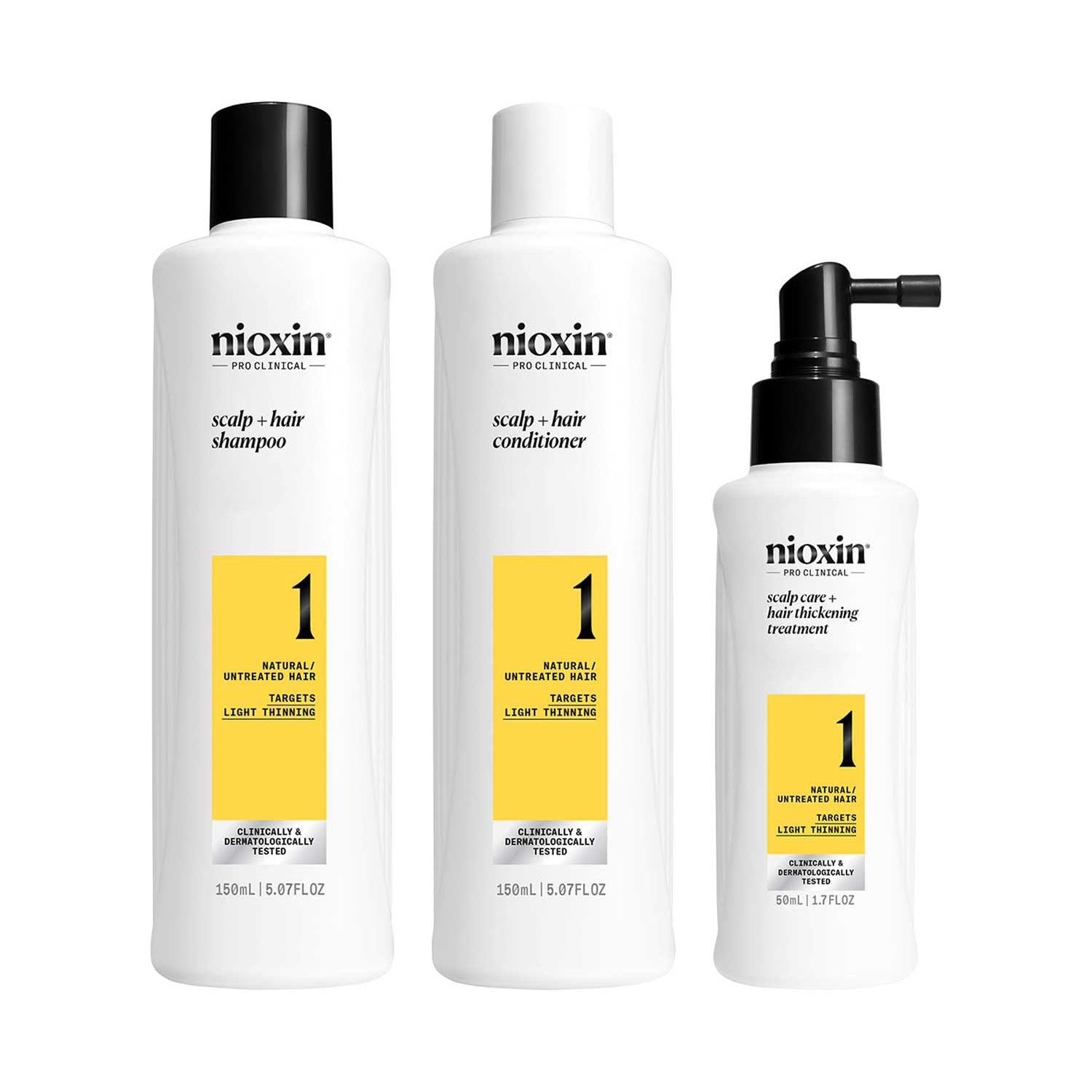 Nioxin System 1 Probierpackung für dünner werdendes Haar, importiert aus dem Vereinigten Königreich