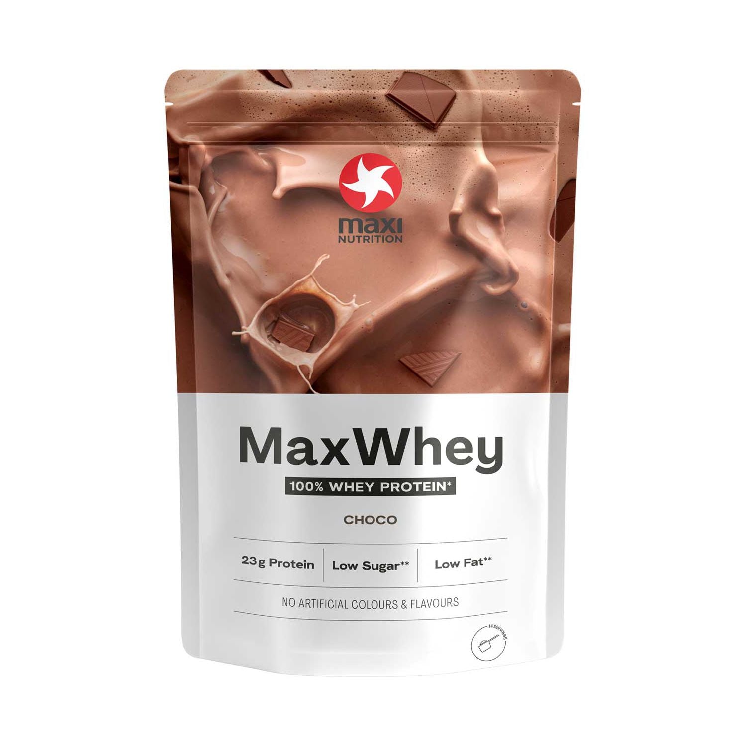 Maxi Nutrition whey protein powder chocolate 420g, imported from the UK