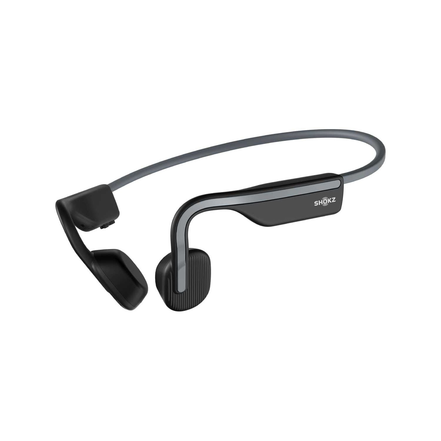 Shokz bone conduction sports headphones in grey - British product