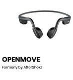 Shokz bone conduction sports headphones in grey - British product