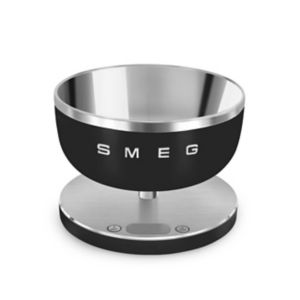 ميزان مطبخ Smeg أسود غير لامع