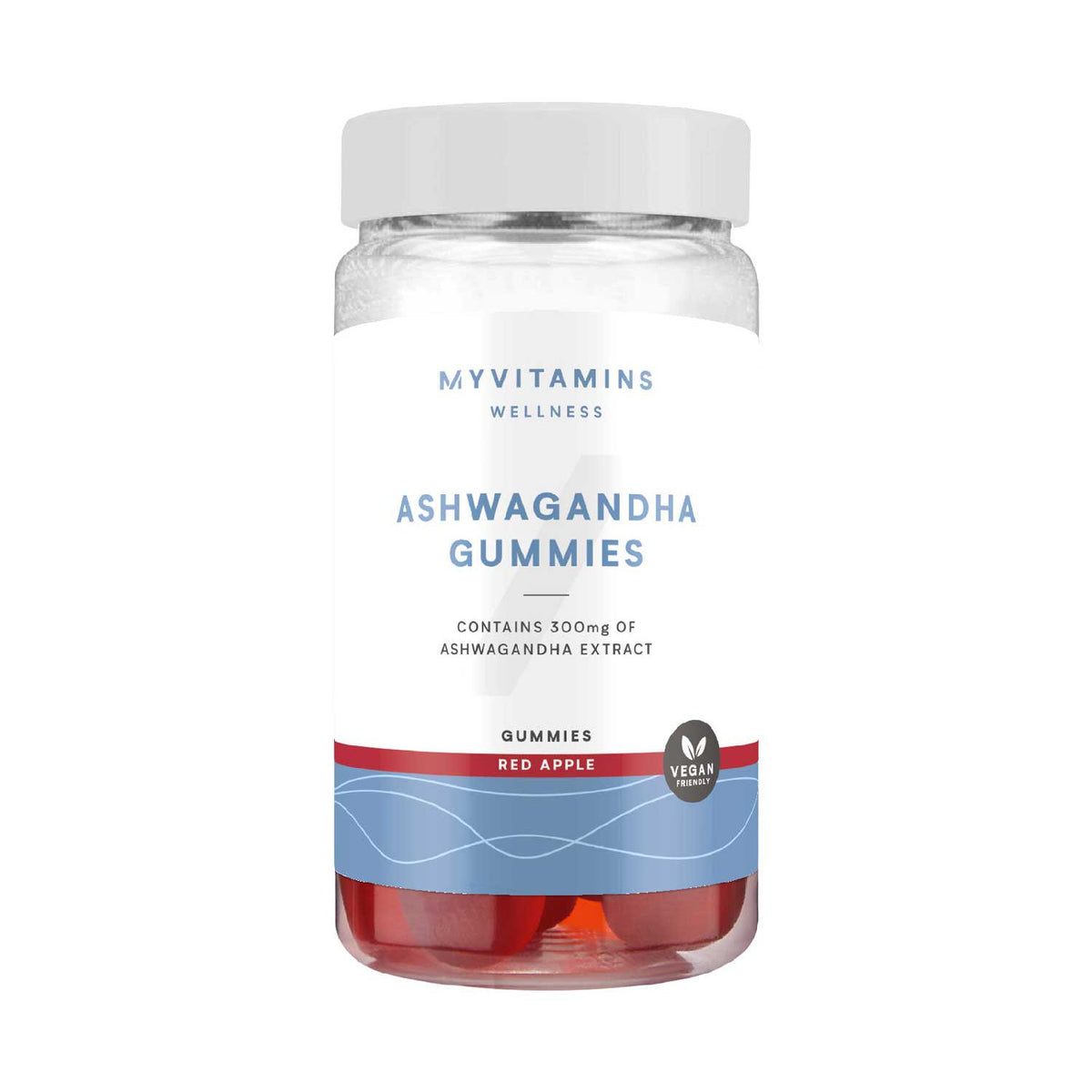 Myvitamins ashwagandha gummies red apple 60 gummies, imported from the UK