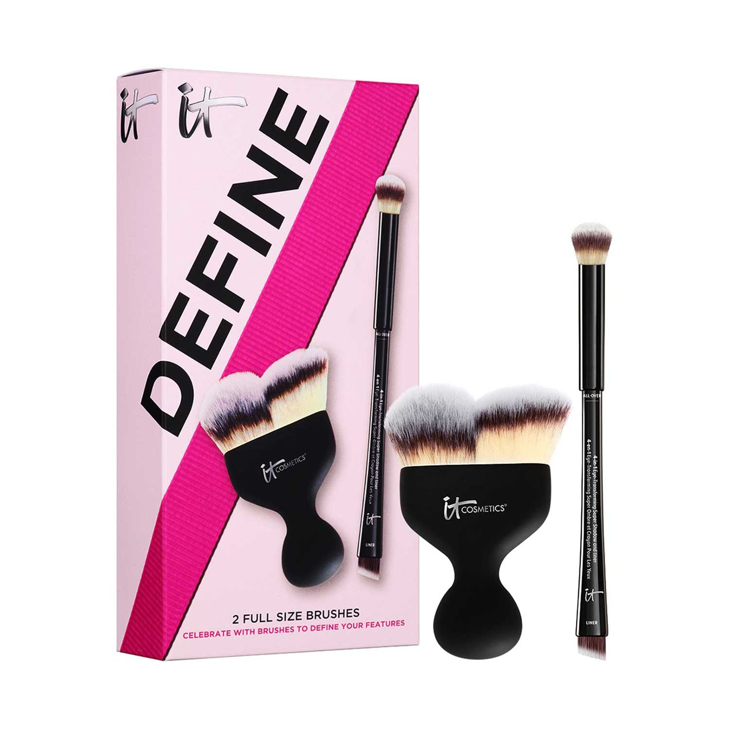 IT Cosmetics Celebrate Defined Looks brush set 3-piece (British brand)
