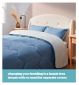 Silentnight Seersucker Coverless Duvet Set Blue Grey Double (British brand)