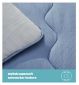 Silentnight Seersucker Coverless Duvet Set Blue Grey Double (British brand)