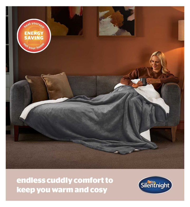 Silentnight Snugsie Super Giant Family Blanket - 270 x 230cm - Charcoal