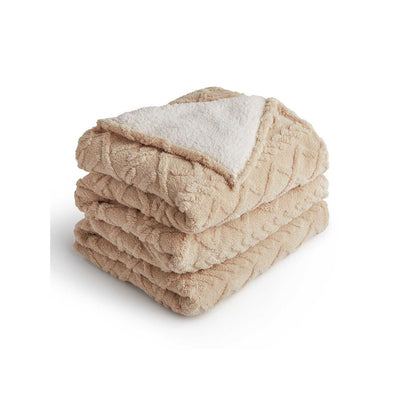Boots Silentnight Snugsie Super Cosy Giant Blanket Natural 180 x 240cm- Buy online at McGrocer