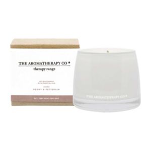 The Aromatherapy Co Soothe Therapy Scented Candle Petitgrain Peony 260g