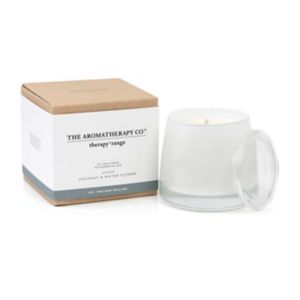 The Aromatherapy Co. Unwind Therapy Candle 260 g Kokosnuss und Wasserblüte