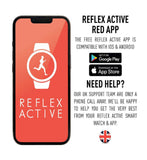 Reflex Active Series 23 Black smartwatch, imported from the UK