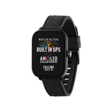 Reflex Active 44 black GPS smartwatch, imported from the UK