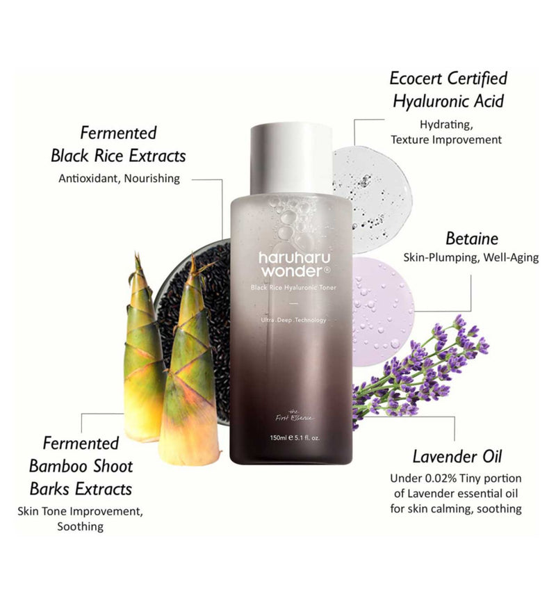 haruharu wonder Black Rice Hyaluronic Toner 150ml - British product