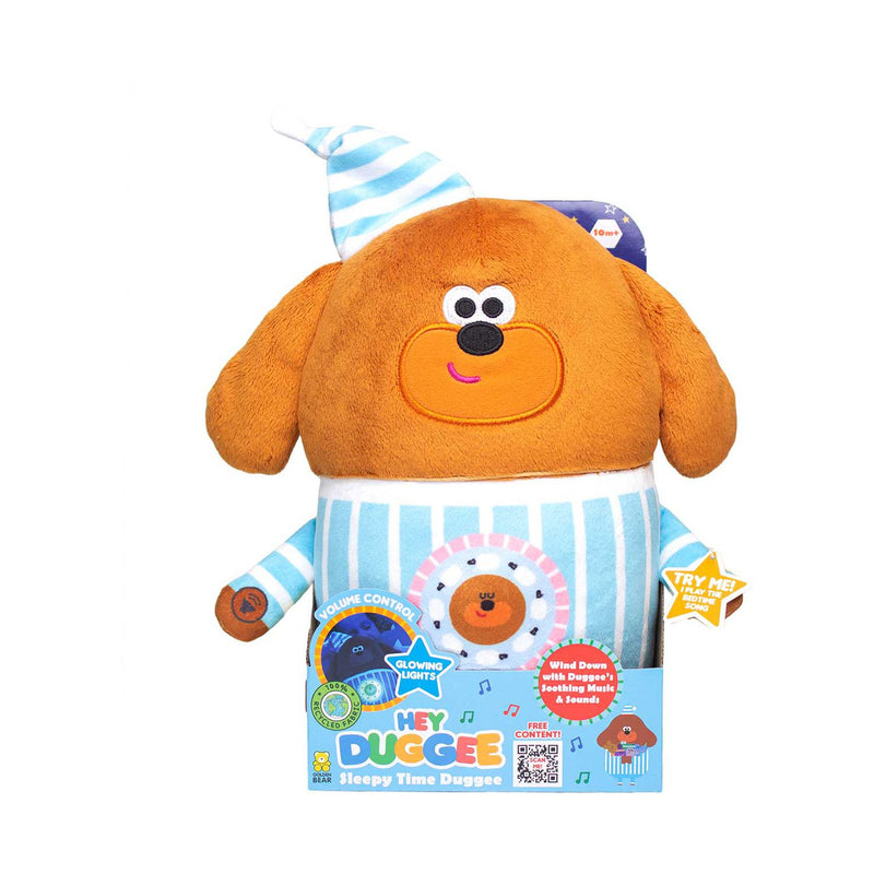 Hey Duggee Sleepy Time Duggee soft toy with music and lights (British brand)