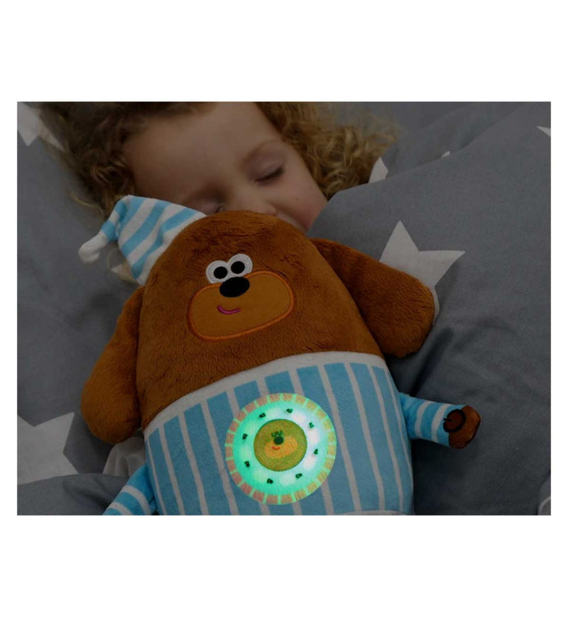 Hey Duggee Sleepy Time Duggee soft toy with music and lights (British brand)