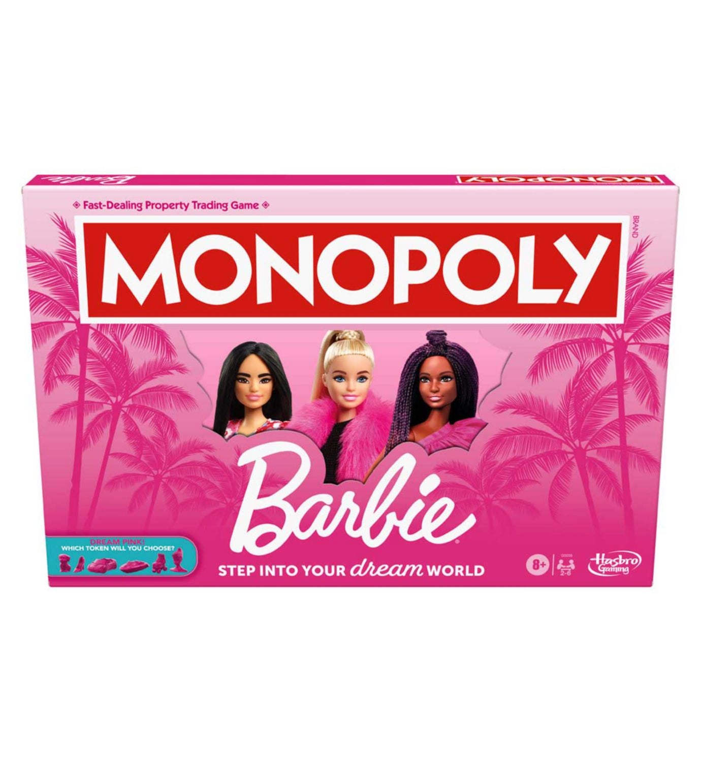 Monopoly Barbie Edition board game for ages 8 - imported from the UK