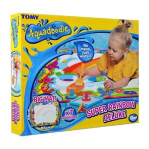 Tapis de dessin à l'eau Aquadoodle Super Rainbow Deluxe 65 x 85 cm - Produit britannique