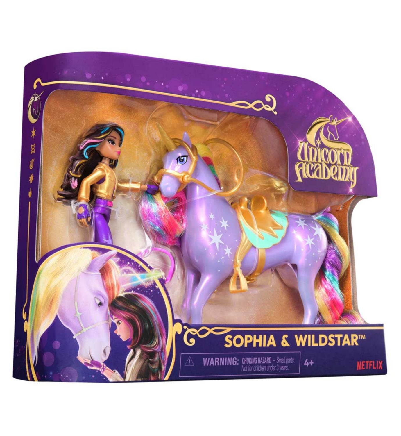 Unicorn Academy Doll & Unicorn Set Sophia & Wildstar (British brand)
