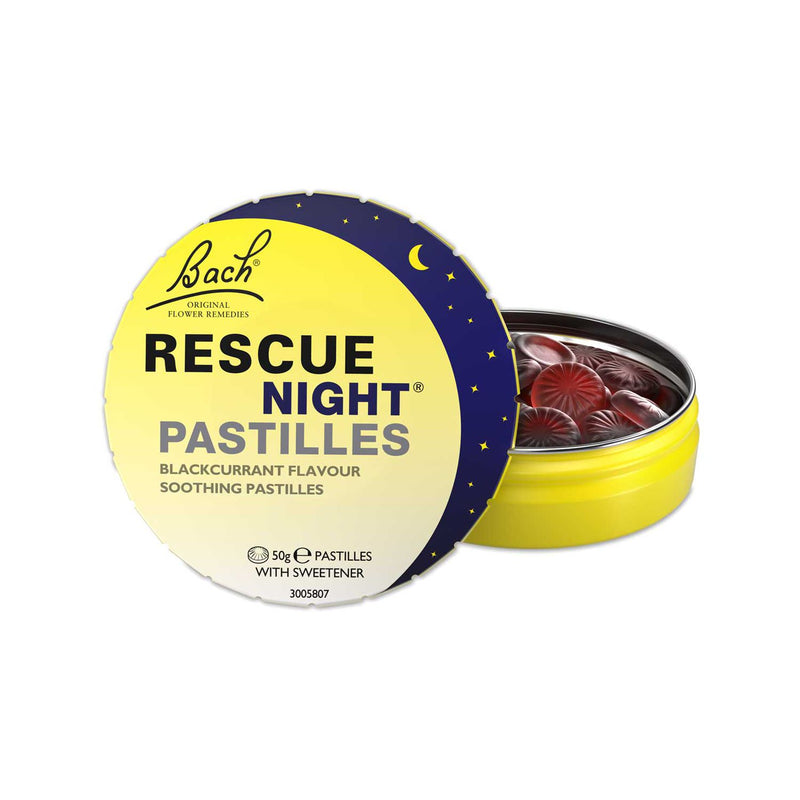 Rescue sleep pastilles blackcurrant 50g, UK version