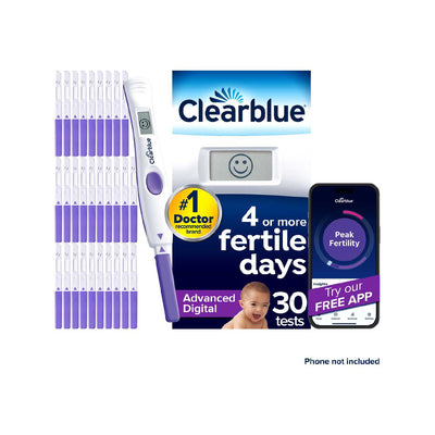 Boots Clearblue Advanced Digital Ovulation Test Kit, 30 Tests- Buy online at McGrocer
