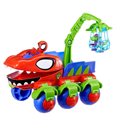 Marvel Spidey And His Amazing Friends Dino Webs Crawler Fahrzeug Figuren Set