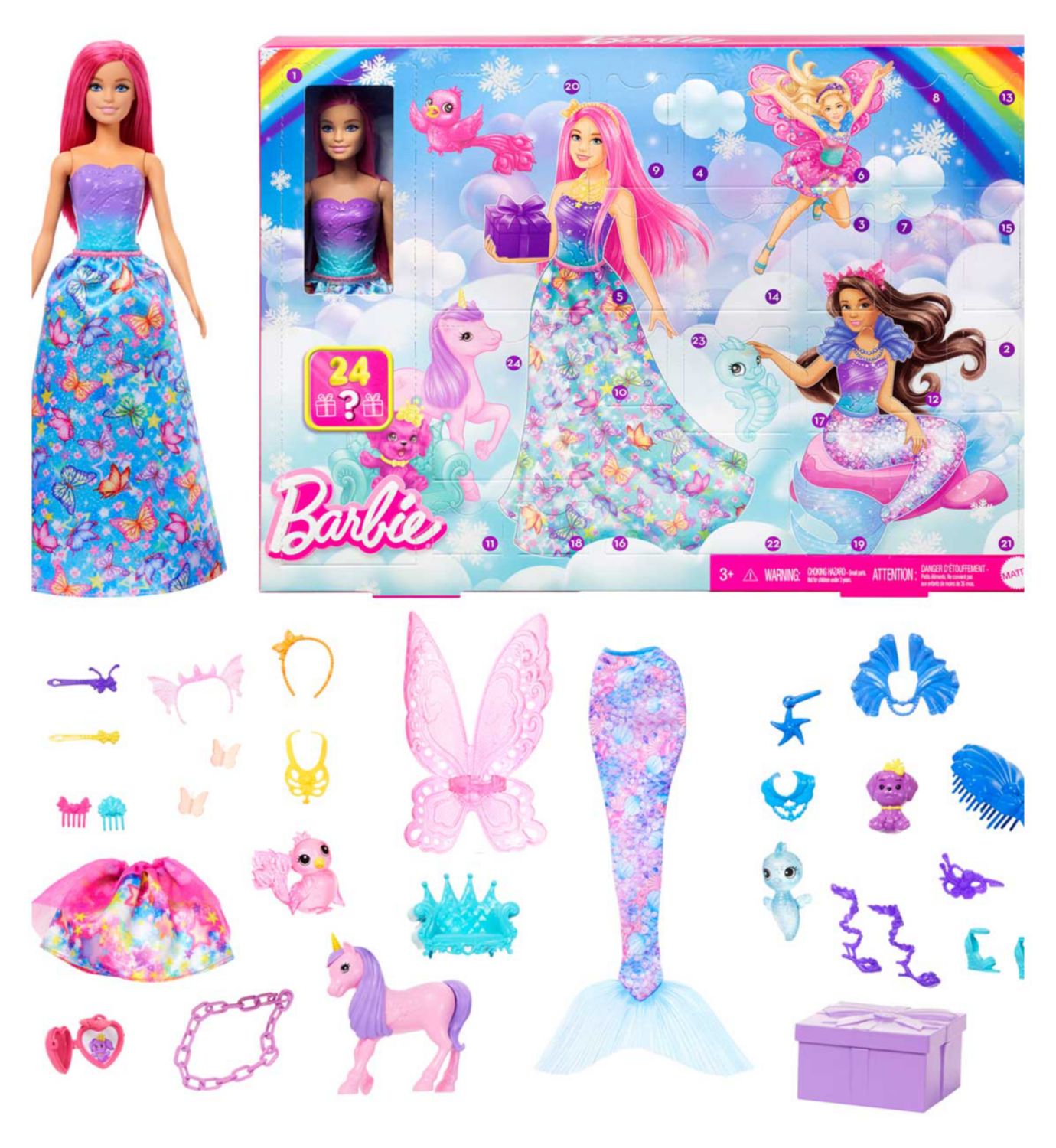 Barbie Fantasy Advent Calendar Doll Toy - British product