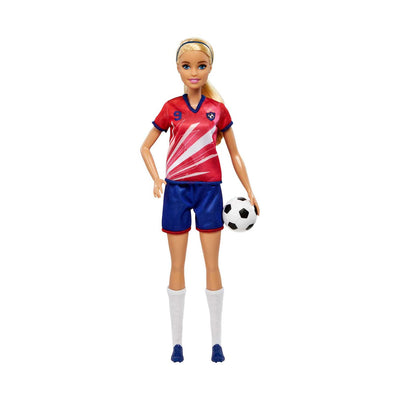 Boots Barbie Fotball-dukke Rød lag-uniform 11,5 tommer- Kjøp online hos McGrocer