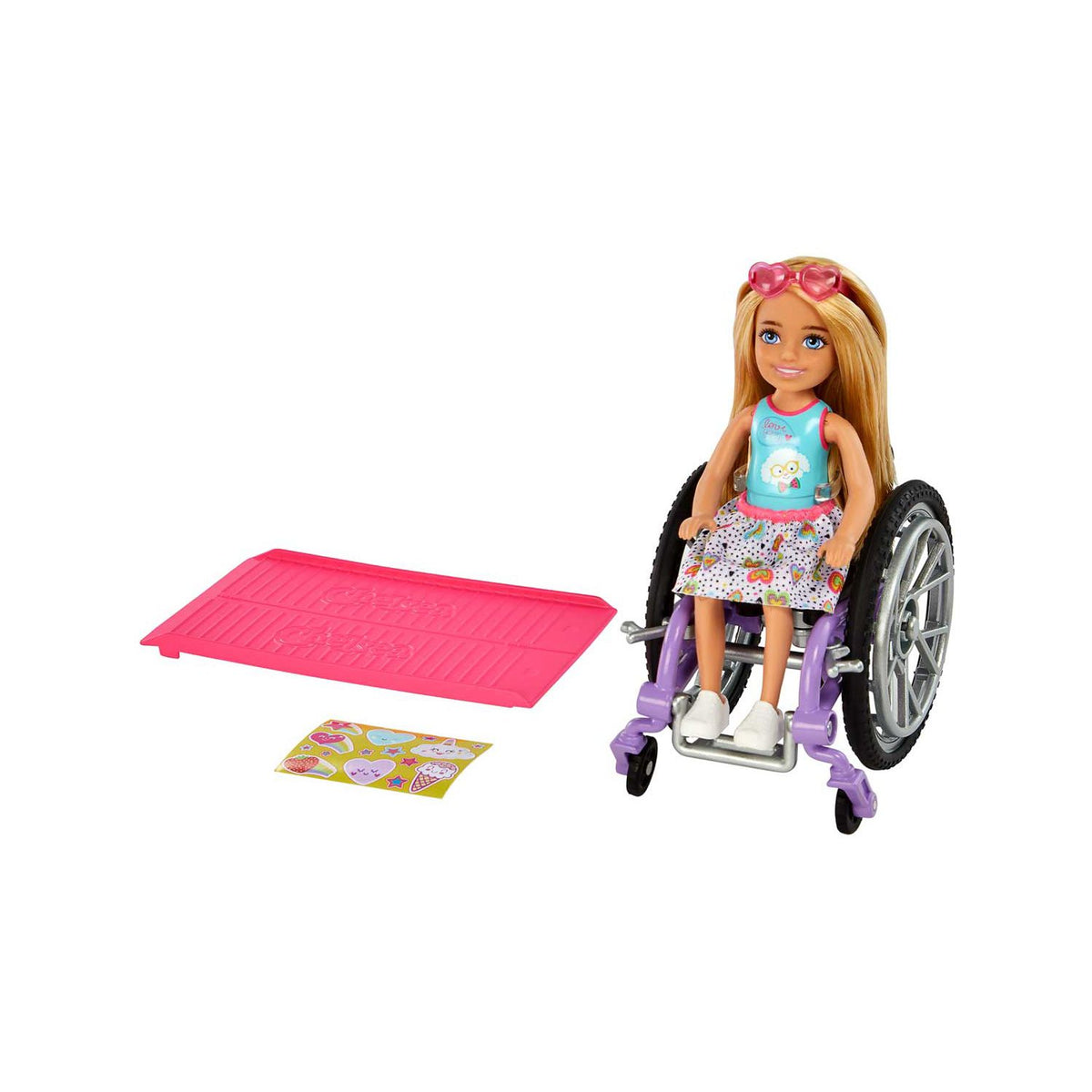 Barbie Chelsea Wheelchair Doll Blonde - British product