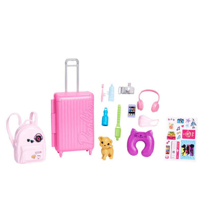 Poupée de voyage Barbie avec chiot et accessoires, à partir de 3 ans