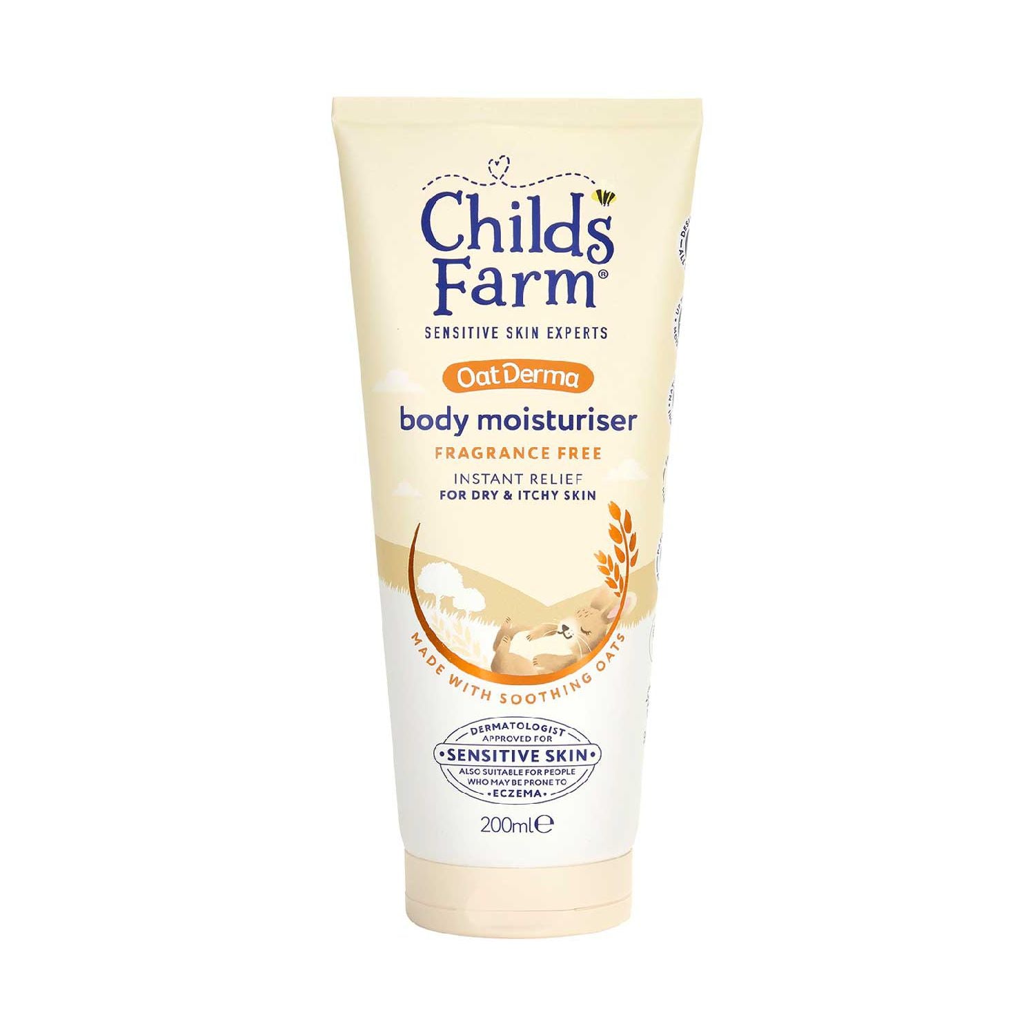 Childs Farm Body Moisturiser Fragrance Free 200ml - British product