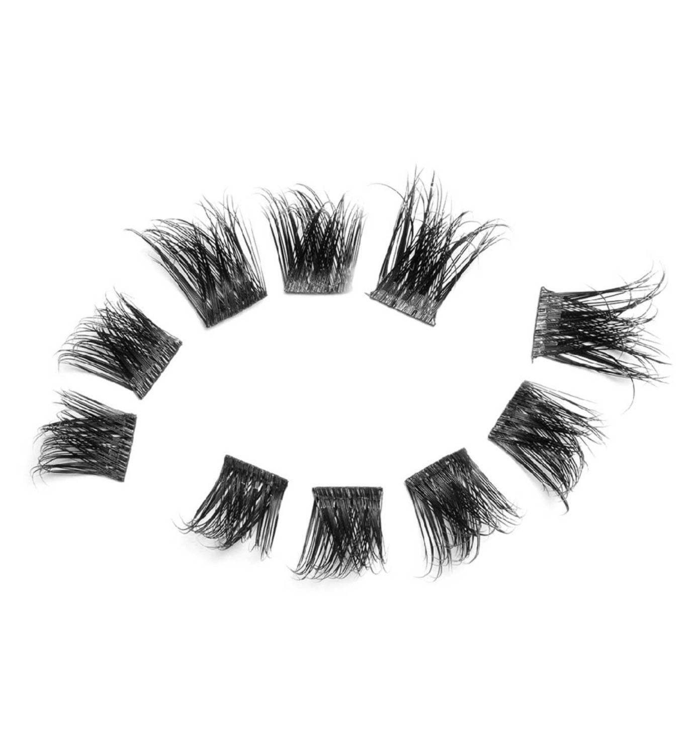 Eylure faux mink cluster lashes with adhesive, UK version