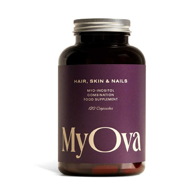 Boots MyOva Hair and Skin and Nails Myo Inositol Supplement - 120 Capsules- Buy online at McGrocer