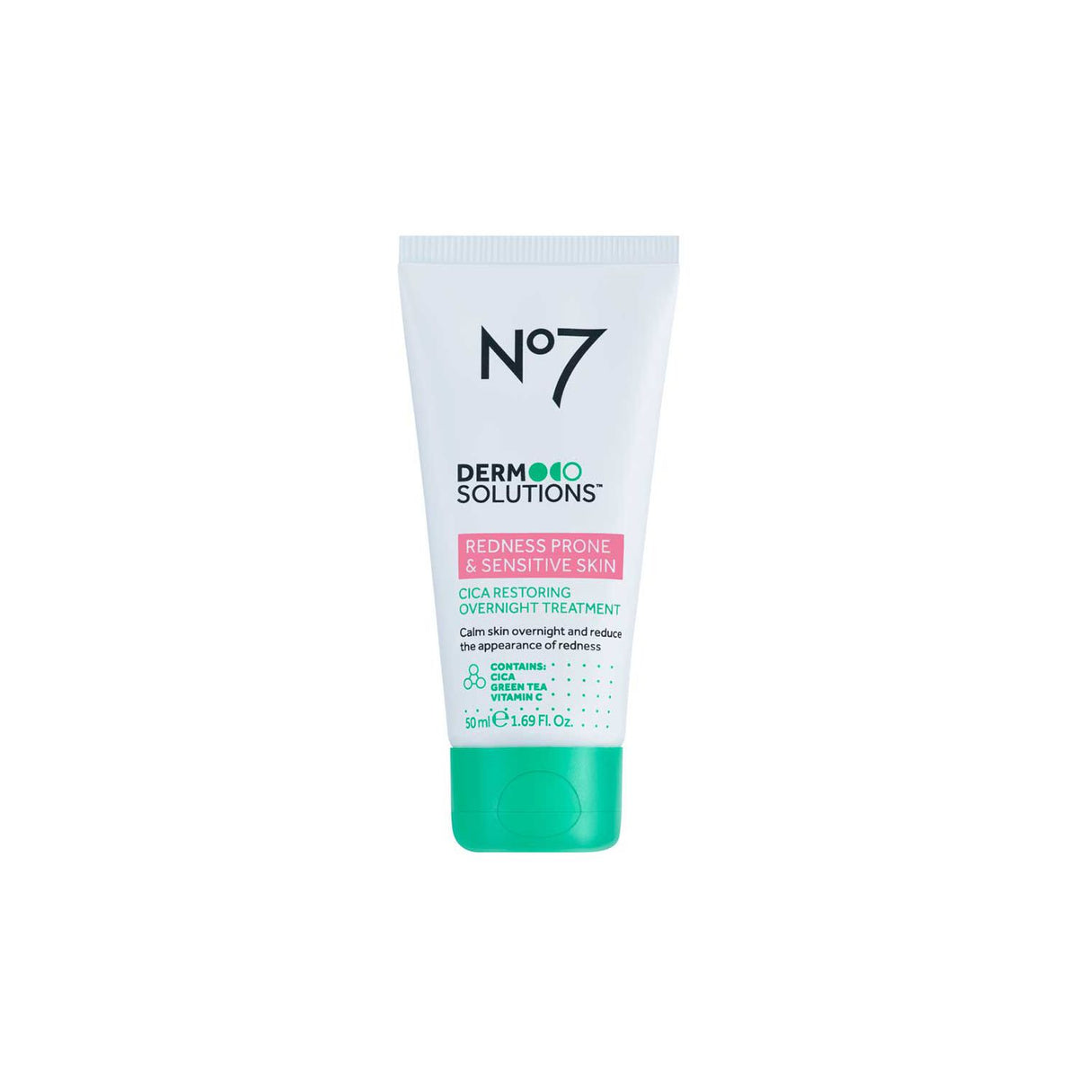 No7 Derm Solutions CICA Restoring Overnight Treatment 50ml, imported from the UK