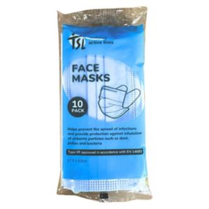 TSL Healthcare Typ IIr Gesichtsmasken, 10er-Packung – Britisches Produkt
