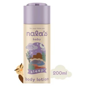 Nala's Baby Body Lotion Sleep 200ml, imported from the UK