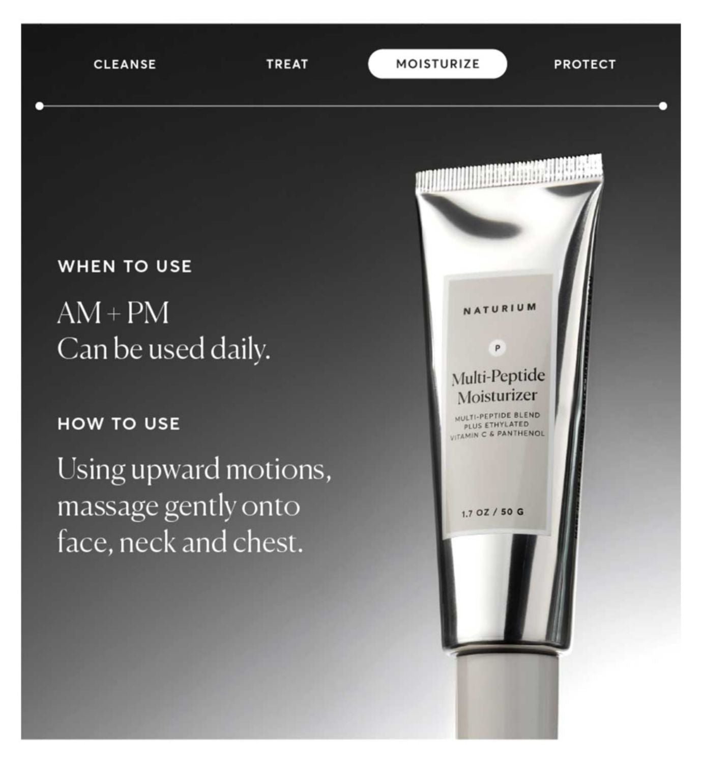 Naturium Multi Peptide Moisturiser 50g (British brand)