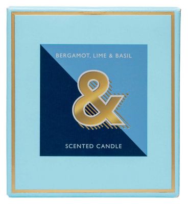 Landon Tyler Alphabet Candle Letter  Bergamot Lime  Basil 140g
