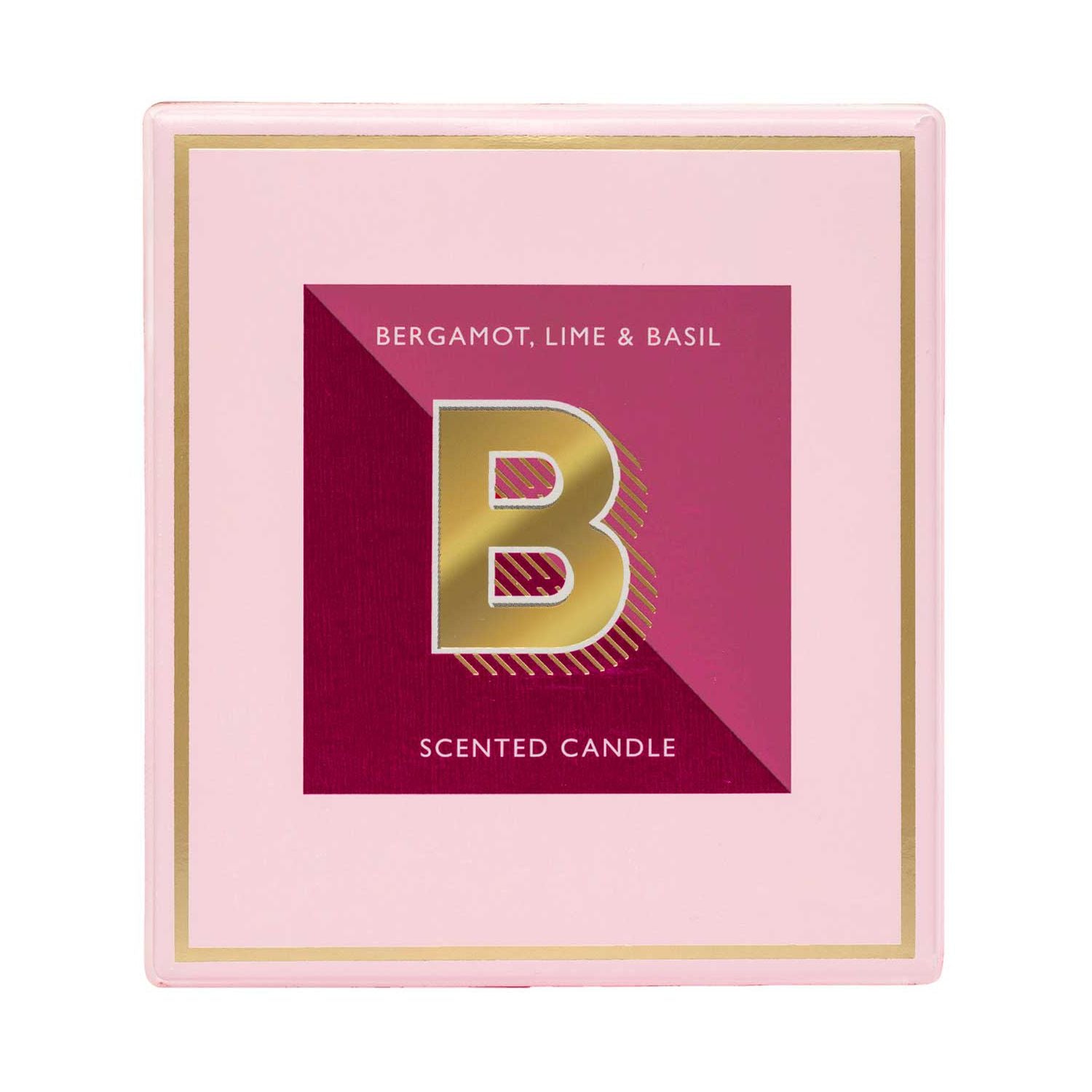 Landon Tyler Candle Letter B Bergamot Lime Basil 140g - British product
