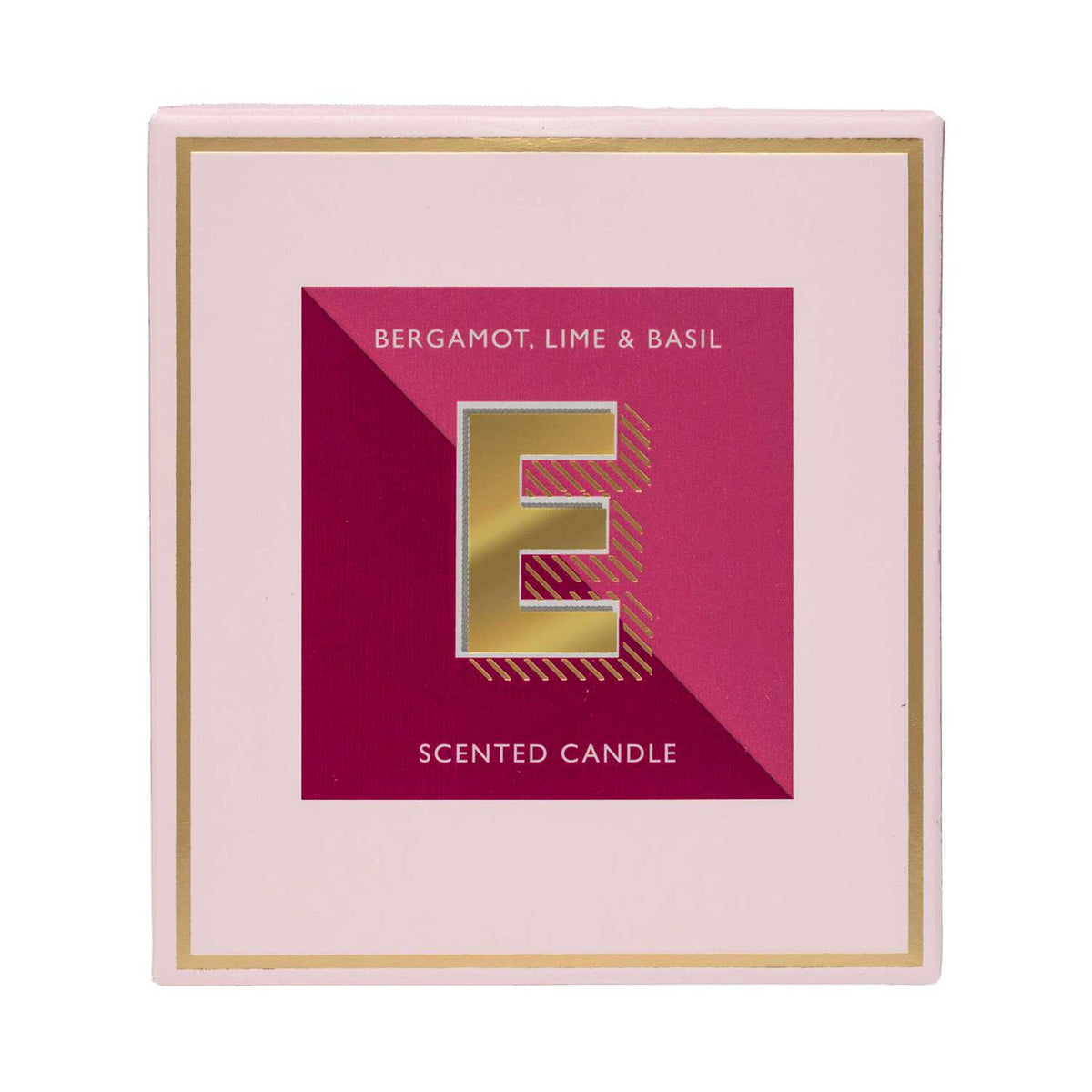 Landon Tyler letter candle E Bergamot Lime 140g, UK version