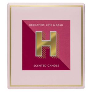 Landon Tyler Alphabet Candle Letter H Bergamot Lime Basil Candle 140g