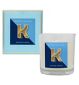 Landon Tyler Alphabet Candle Letter K Bergamot Lime Basil 140g, UK version